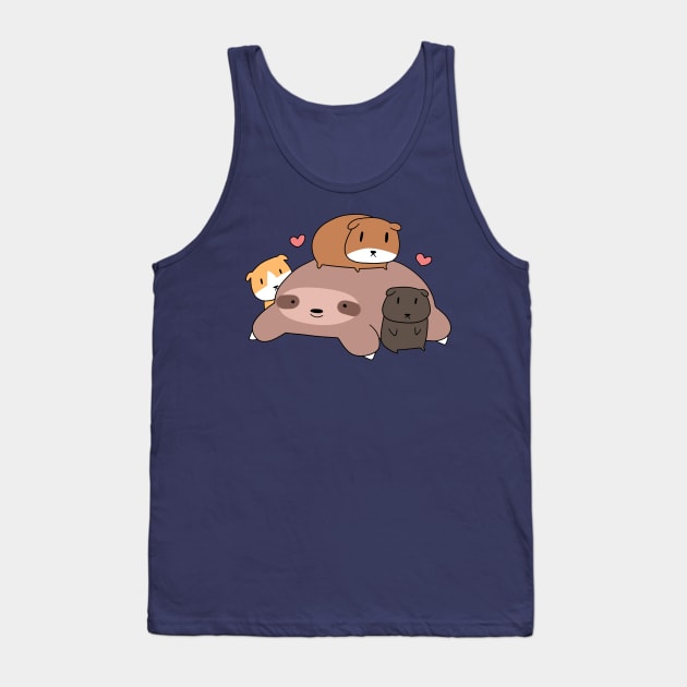 Sloth Loves Guinea Pigs Tank Top by saradaboru